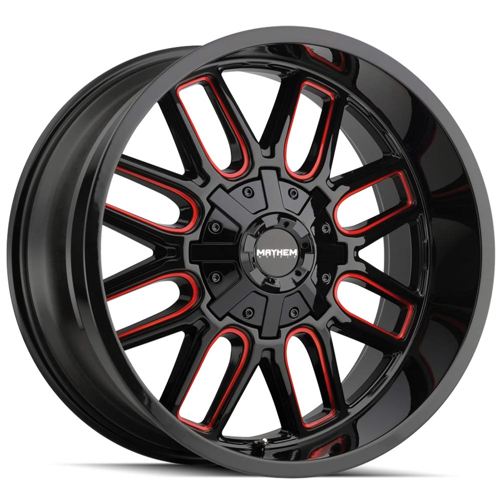 Amazon.com: MAYHEM COGENT Black W/Prism RED Wheel with Alloy Steel